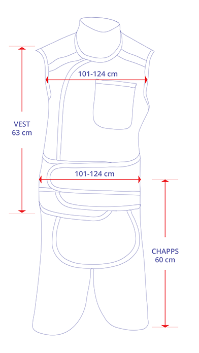 Gilet et Chaps - radiographie légère sans plomb Gilet et Chaps Podoblock  B.V.