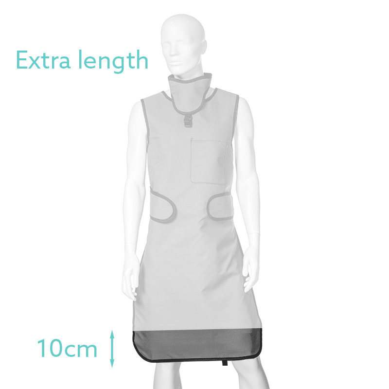 X-ray Apron | EZ Comfort-Flex | Extra Length. Grey