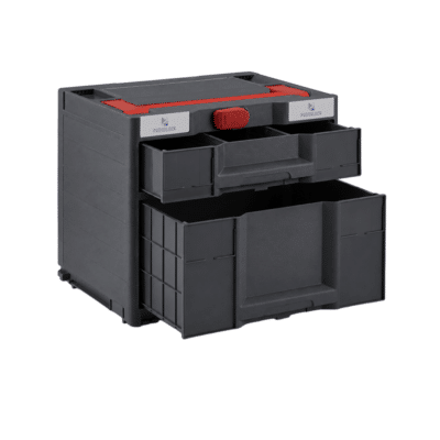 Caja de almacenamiento con dos cajones